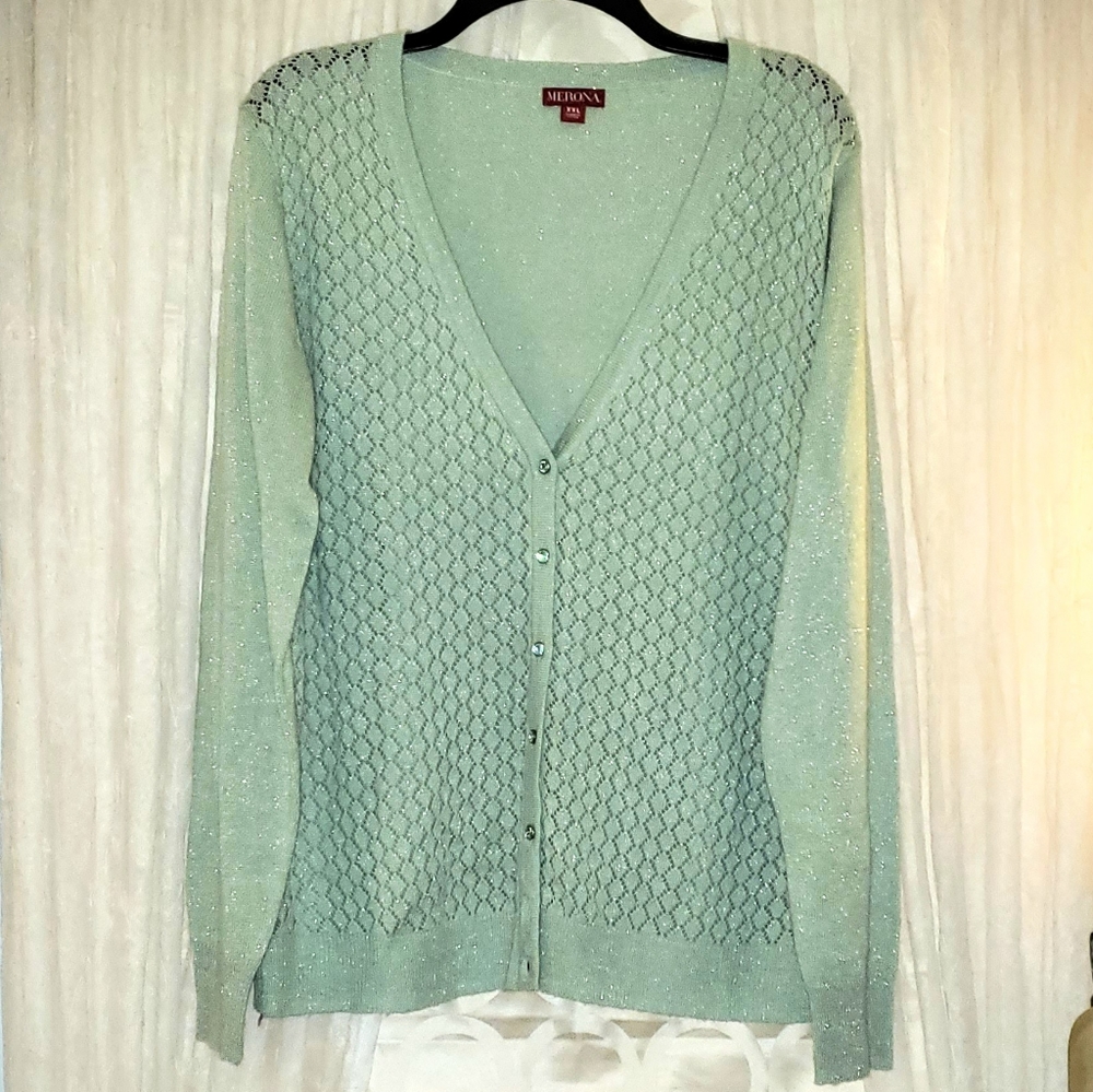 Merona sparkly button up cardigan